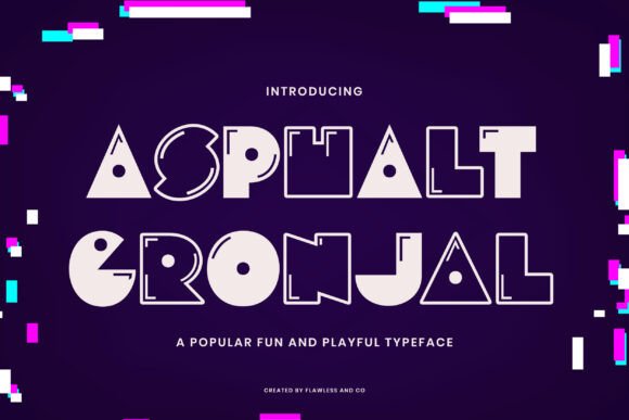 Asphalt Gronjal: A Playful Typeface for Bold, Nostalgic Design