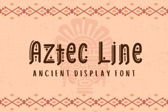 Aztec Line: Typography Meets Ancient Majesty
