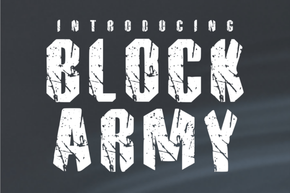 Block Army: A Rugged Display Font for High-Impact Design Projects