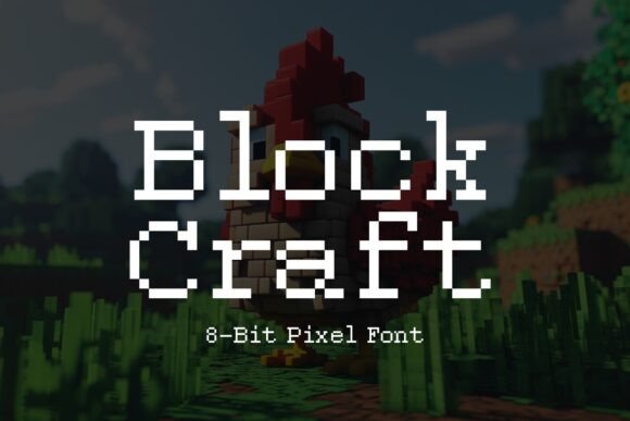 Block Craft: A Pixel-Perfect Font for Modern and Retro Design Projects