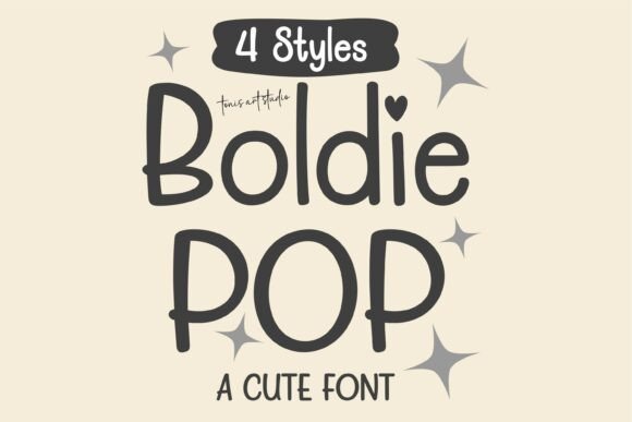 Boldie Pop Bundle: A Joyful Font Collection for Modern Designers