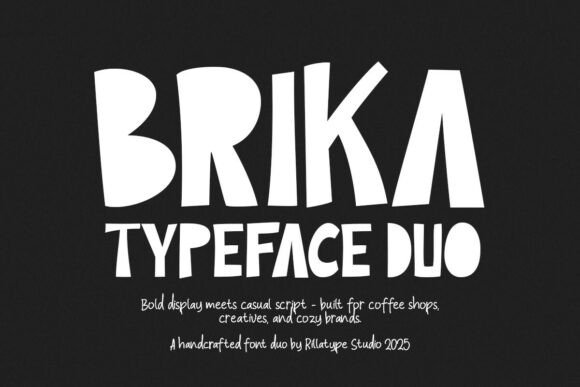 Brika: A Handmade Font Duo That Elevates Your Creative Projects