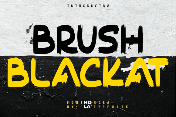 Brush Blackat: A Bold All-Caps Brush Font for Standout Design Projects