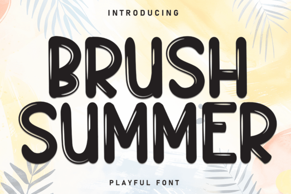 Brush Summer: A Splash of Sunlit Style for Creative Designs