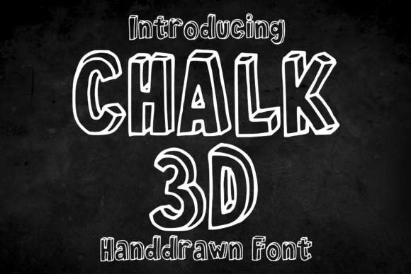 Chalk 3D: A Dynamic 3D Handdrawn Font for Creative Design Projects