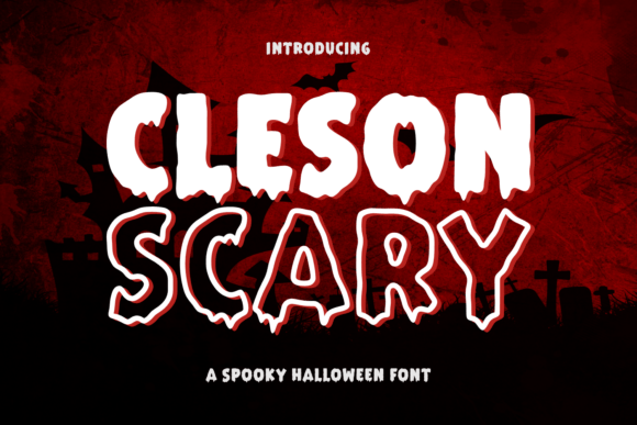 Cleson Scary: A Spooky Typeface for Bold Halloween Designs