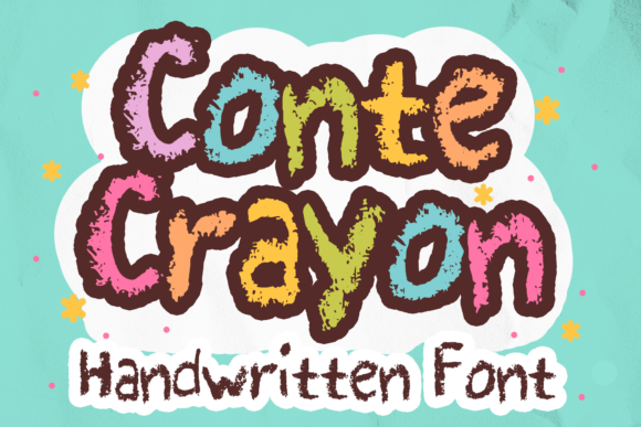 Conte Crayon: A Playful, Handwritten Font for Creative Design Projects