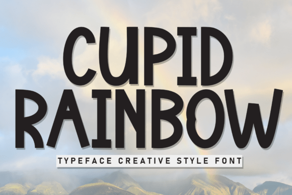 Cupid Rainbow: A Whimsical Font for Heartfelt Designs