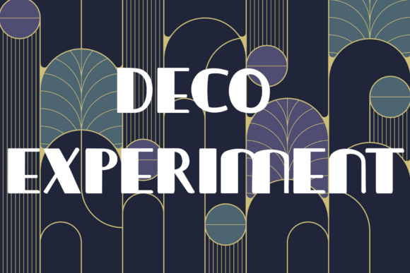 Deco Experiment: Merging Vintage Glam with Modern Typography
