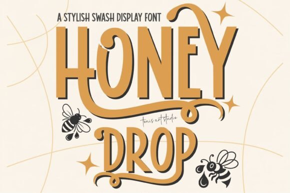 Discover the Sweet Elegance of Honey Drop: A Stylish Font for Creative Expression