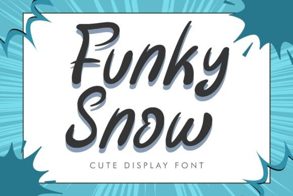 Funky Snow: The Bold Typeface That Makes Designs Pop