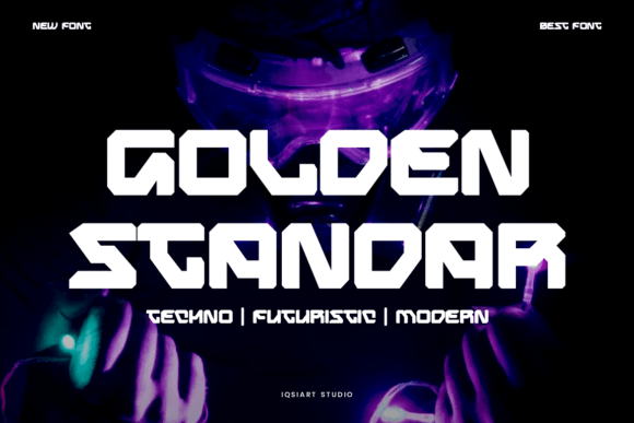 Golden Standar: A Futuristic Font for Bold Design Projects