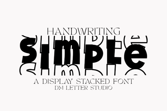 Handwriting Simple Stacked: Elegance Meets Practicality in Typography