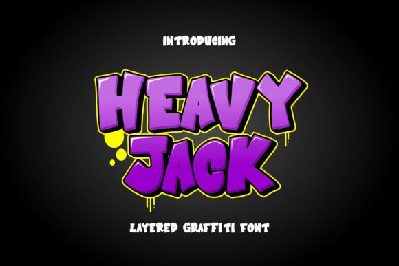 Heavy Jack: A Bold, Layered Font for Creative Craft Projects