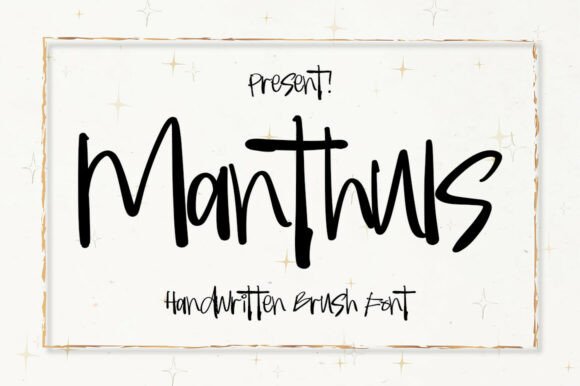 Manthuls: The Bold Brush Font That Brings Energy to Every Design