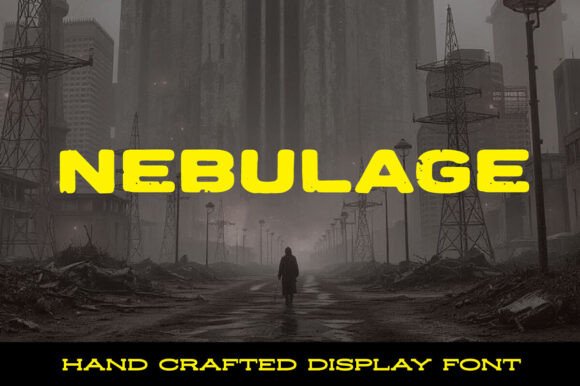 Nebulage: A Futuristic Sci-Fi Font with a Weathered Aesthetic