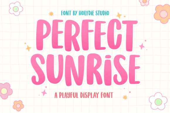 Perfect Sunrise: A Playful Font for Eye-Catching Designs