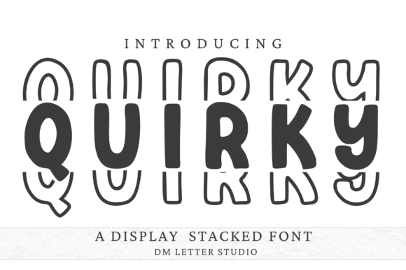 Quirky Stacked: A Playful Typeface with Stacked Personality