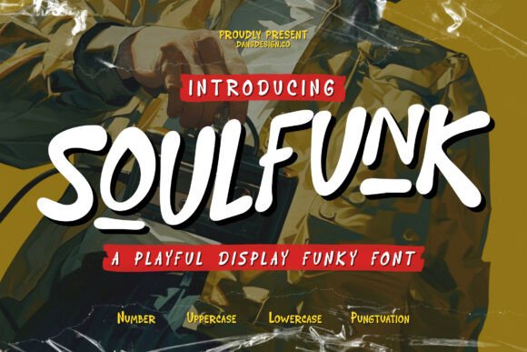 Soulfunk Funky: A Bold Display Font for Urban and Playful Designs