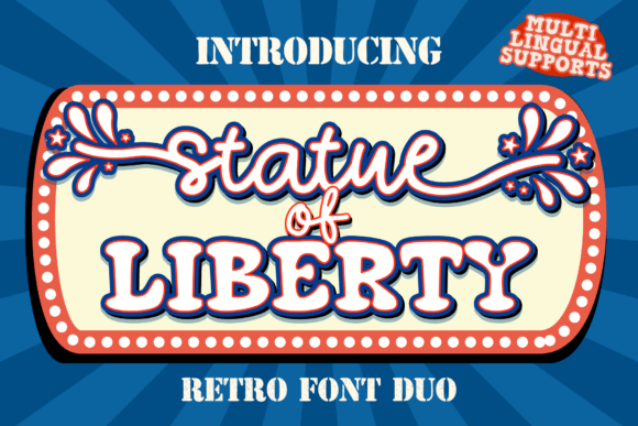 Statue of Liberty Font: A Playful Touch for Creative Designs