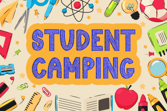 Student Camping Font: A Versatile Choice for Creative Design Projects