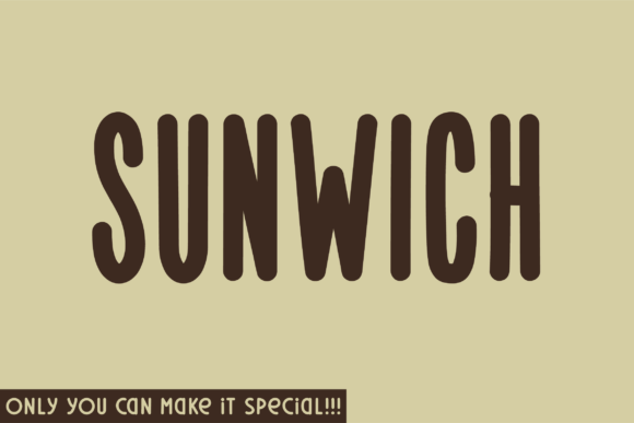 Sunwich: A Sunny Typeface for Modern Design