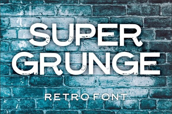 Super Grunge: A Bold Display Font for Modern Visual Expression