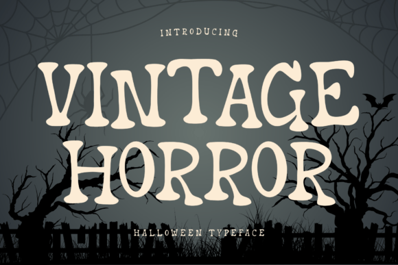 Vintage Horror: A Distinctive Halloween Display Font for Creative Projects