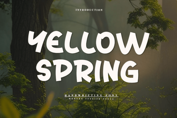 Yellow Spring: A Stylized Handwritten Font Done Right